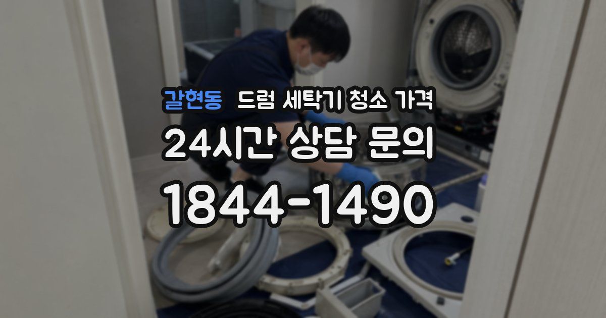 갈현동 드럼 세탁기 청소 가격