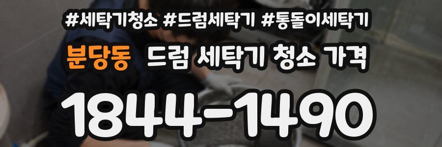분당동 드럼 세탁기 청소 가격