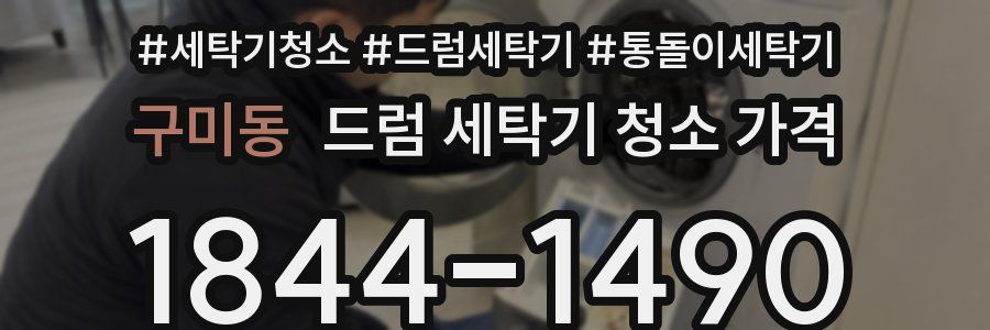 구미동 드럼 세탁기 청소 가격