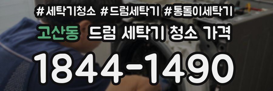 고산동 드럼 세탁기 청소 가격