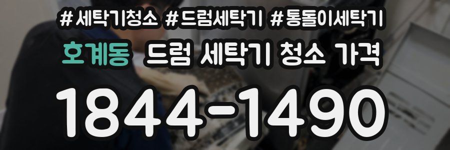 호계동 드럼 세탁기 청소 가격