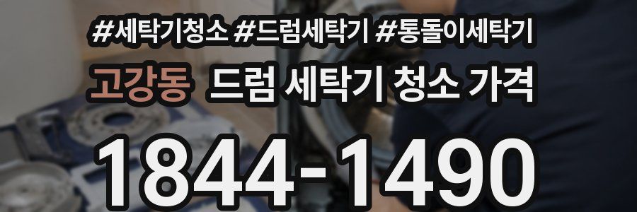 고강동 드럼 세탁기 청소 가격