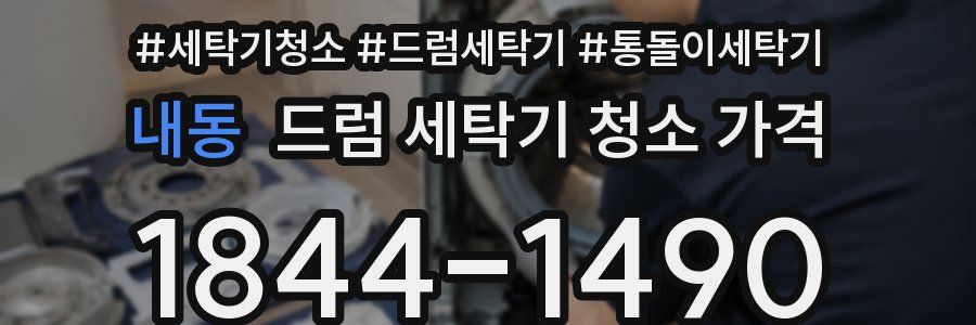 내동 드럼 세탁기 청소 가격
