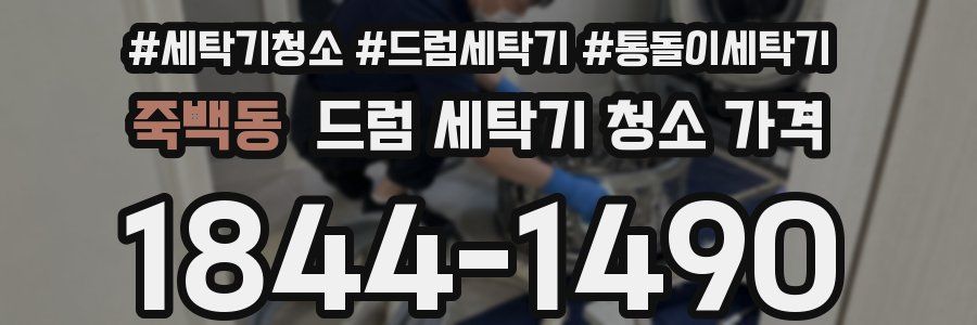 죽백동 드럼 세탁기 청소 가격
