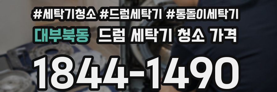 대부북동 드럼 세탁기 청소 가격