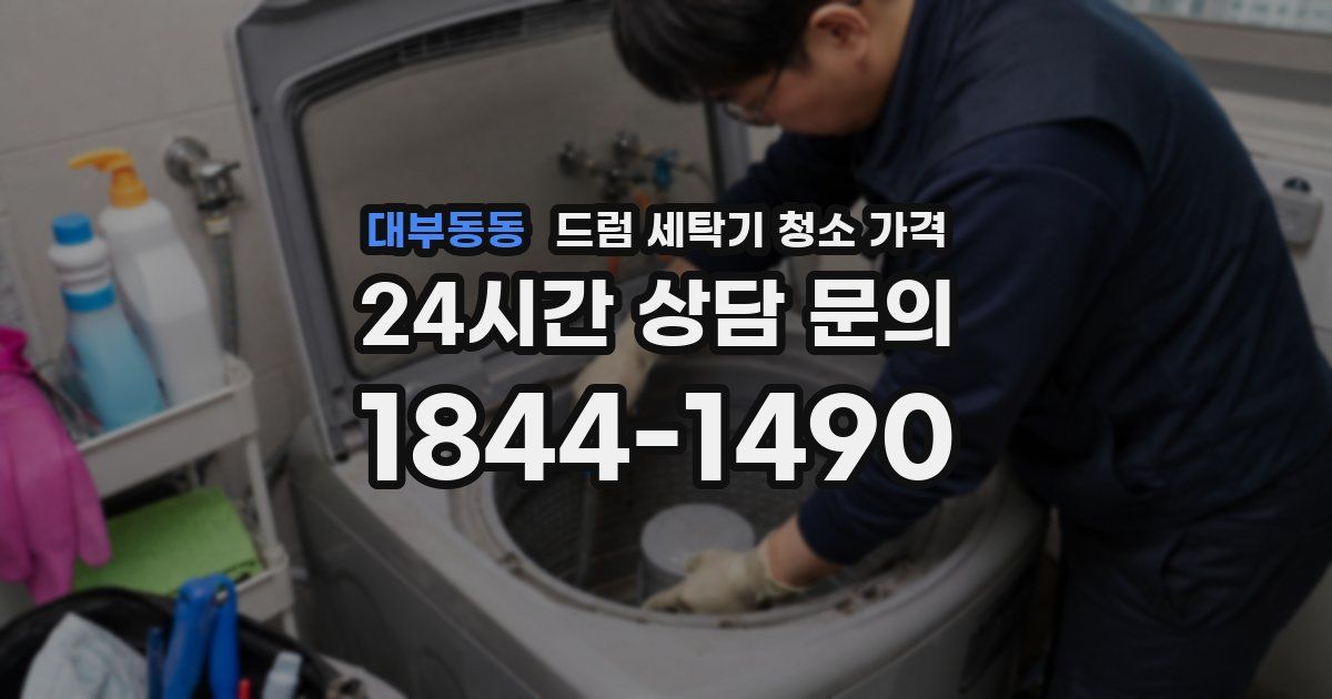 대부동동 드럼 세탁기 청소 가격