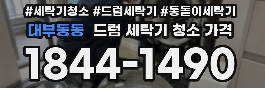 대부동동 드럼 세탁기 청소 가격