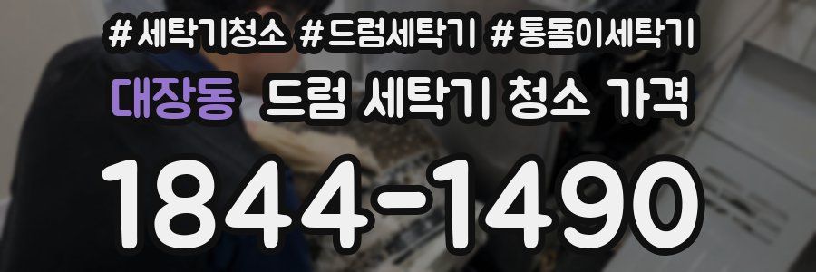 대장동 드럼 세탁기 청소 가격