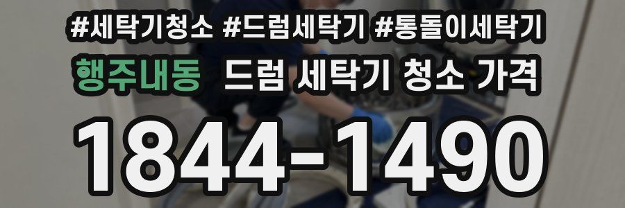행주내동 드럼 세탁기 청소 가격