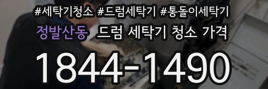 정발산동 드럼 세탁기 청소 가격