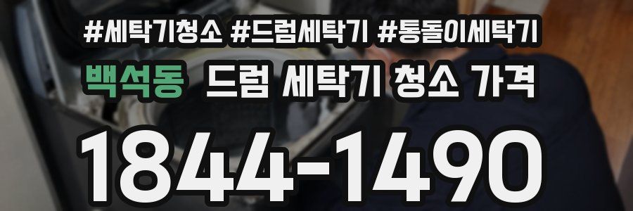 백석동 드럼 세탁기 청소 가격