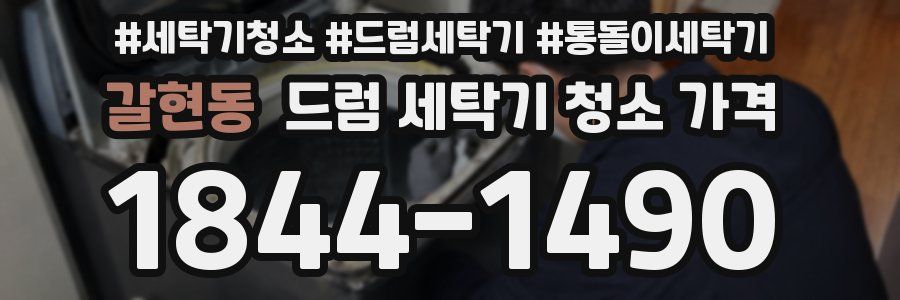 갈현동 드럼 세탁기 청소 가격
