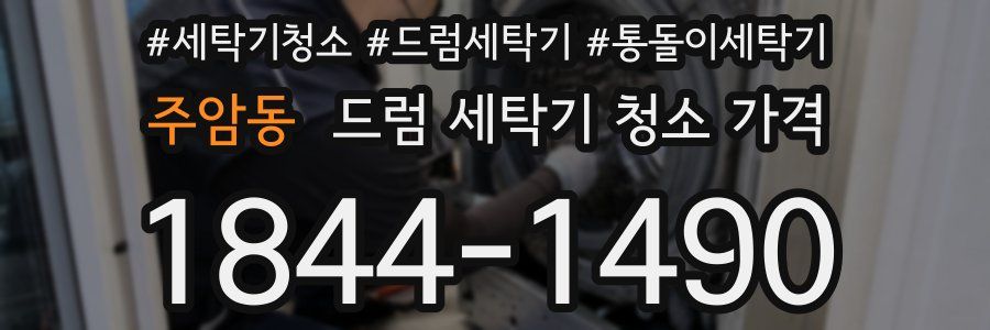 주암동 드럼 세탁기 청소 가격