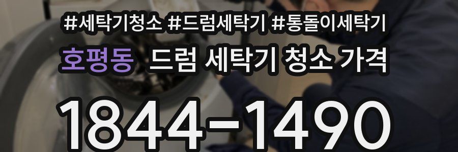 호평동 드럼 세탁기 청소 가격
