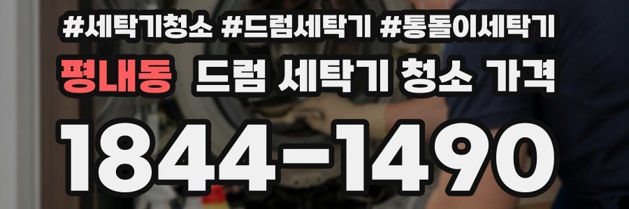 평내동 드럼 세탁기 청소 가격