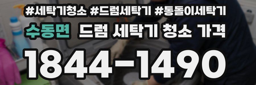 수동면 드럼 세탁기 청소 가격