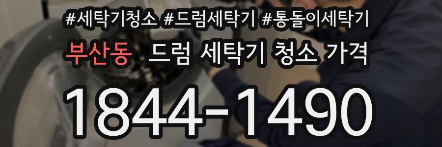 부산동 드럼 세탁기 청소 가격