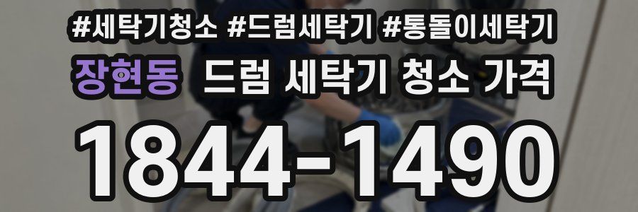 장현동 드럼 세탁기 청소 가격