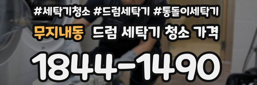 무지내동 드럼 세탁기 청소 가격