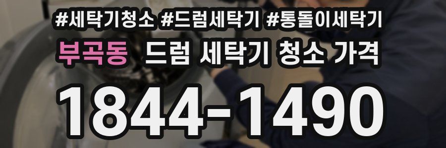 부곡동 드럼 세탁기 청소 가격
