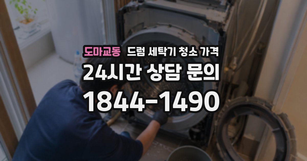 도마교동 드럼 세탁기 청소 가격