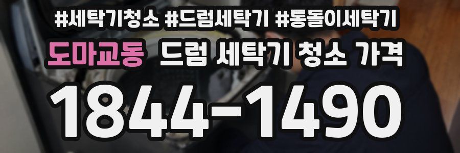 도마교동 드럼 세탁기 청소 가격