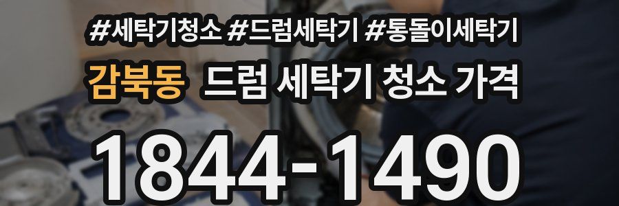 감북동 드럼 세탁기 청소 가격