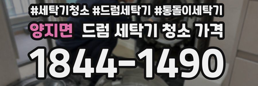 양지면 드럼 세탁기 청소 가격