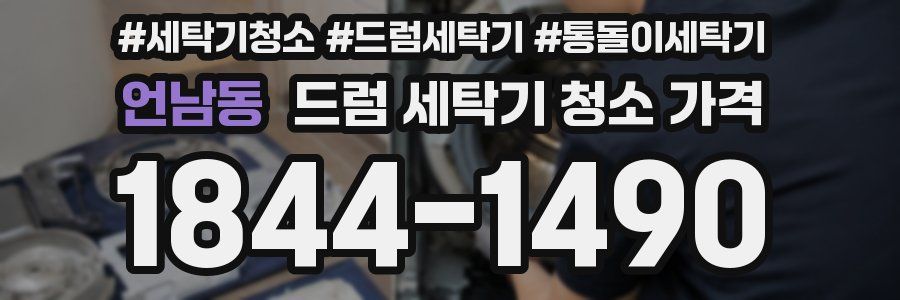 언남동 드럼 세탁기 청소 가격