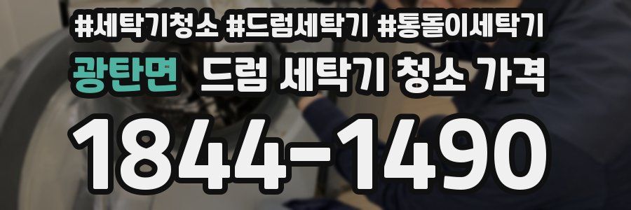광탄면 드럼 세탁기 청소 가격