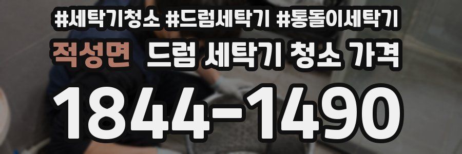 적성면 드럼 세탁기 청소 가격