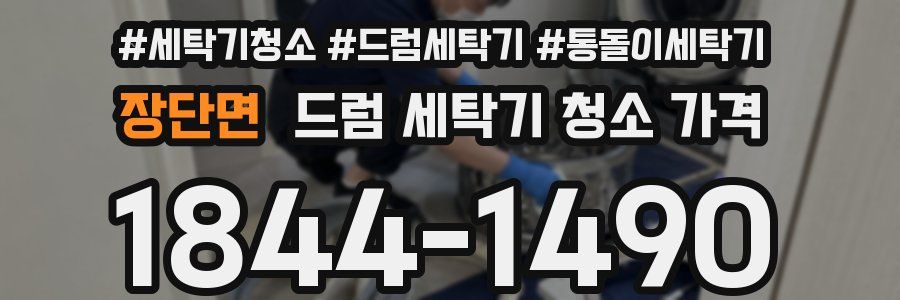 장단면 드럼 세탁기 청소 가격