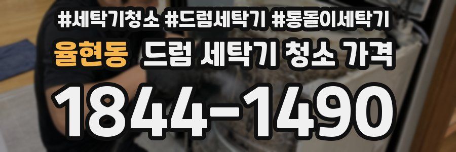 율현동 드럼 세탁기 청소 가격