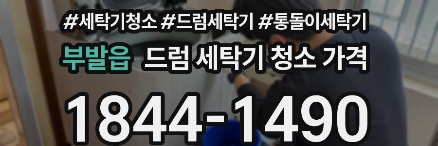 부발읍 드럼 세탁기 청소 가격