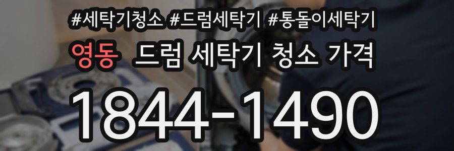 영동 드럼 세탁기 청소 가격