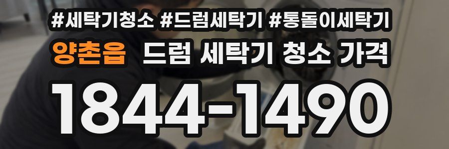 양촌읍 드럼 세탁기 청소 가격