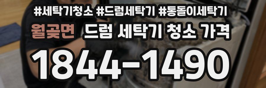 월곶면 드럼 세탁기 청소 가격