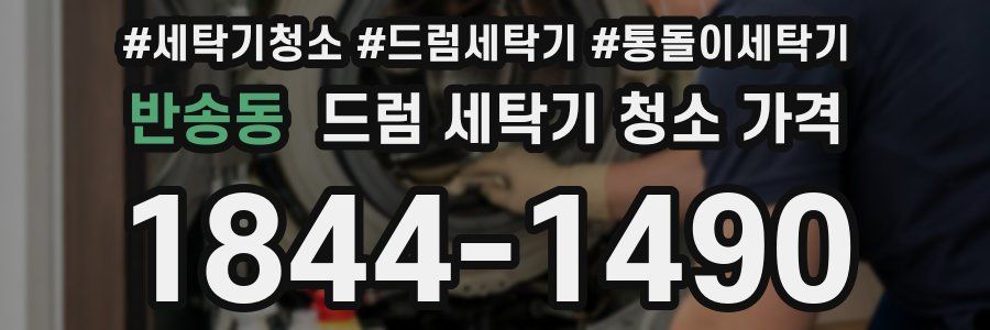 반송동 드럼 세탁기 청소 가격