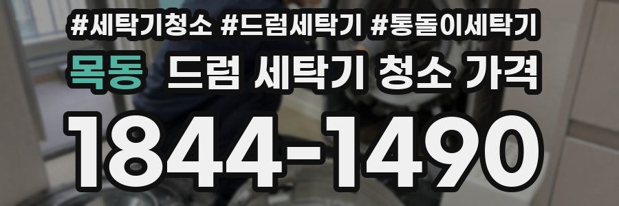 목동 드럼 세탁기 청소 가격