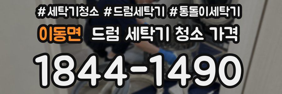 이동면 드럼 세탁기 청소 가격