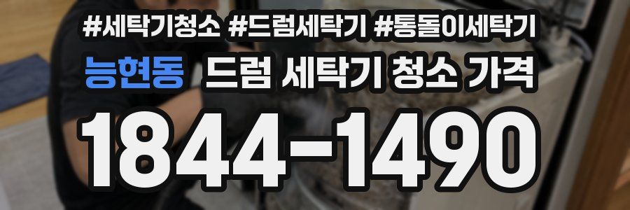 능현동 드럼 세탁기 청소 가격