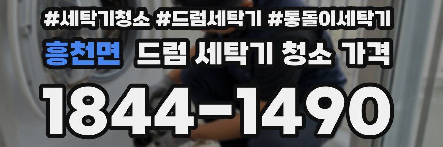 흥천면 드럼 세탁기 청소 가격
