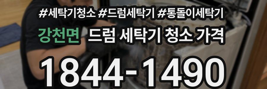 강천면 드럼 세탁기 청소 가격