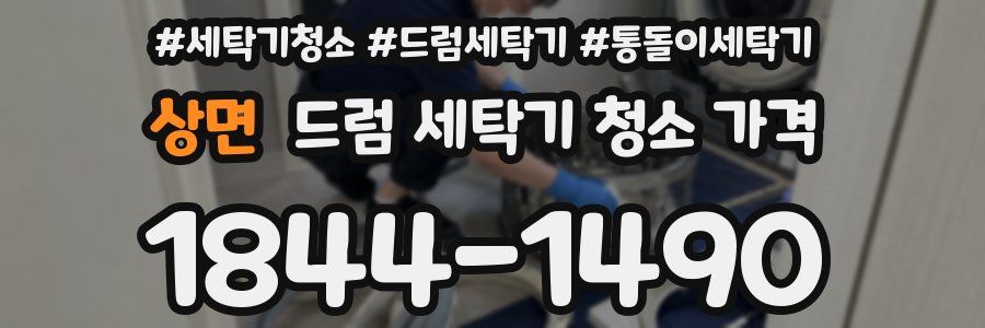 상면 드럼 세탁기 청소 가격