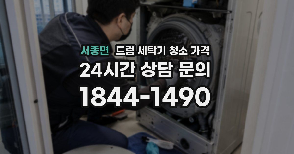 서종면 드럼 세탁기 청소 가격