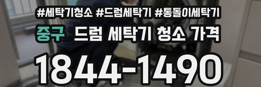 중구 드럼 세탁기 청소 가격