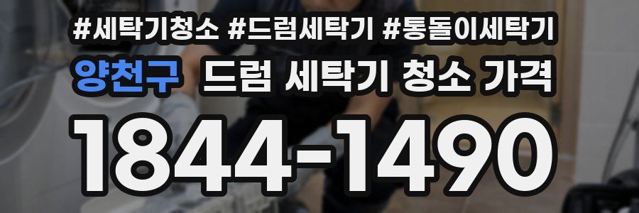 양천구 드럼 세탁기 청소 가격