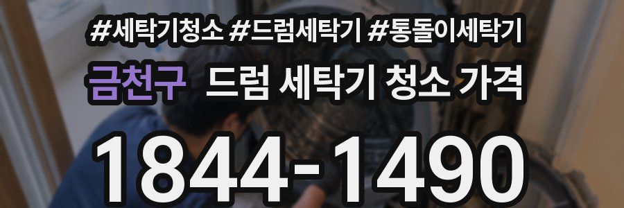 금천구 드럼 세탁기 청소 가격