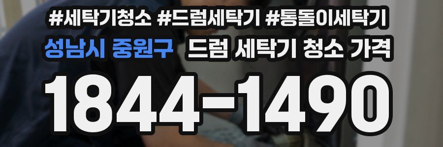 성남시 중원구 드럼 세탁기 청소 가격