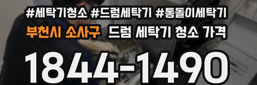 부천시 소사구 드럼 세탁기 청소 가격